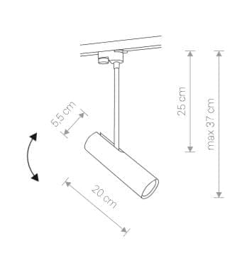 Nowodvorski PROFILE EYE SUPER BLACK C 9244 systemlampe