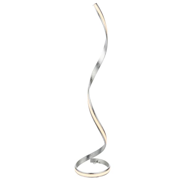 Gulvlampe designer sølvbånd LED 23W ARIA Endon