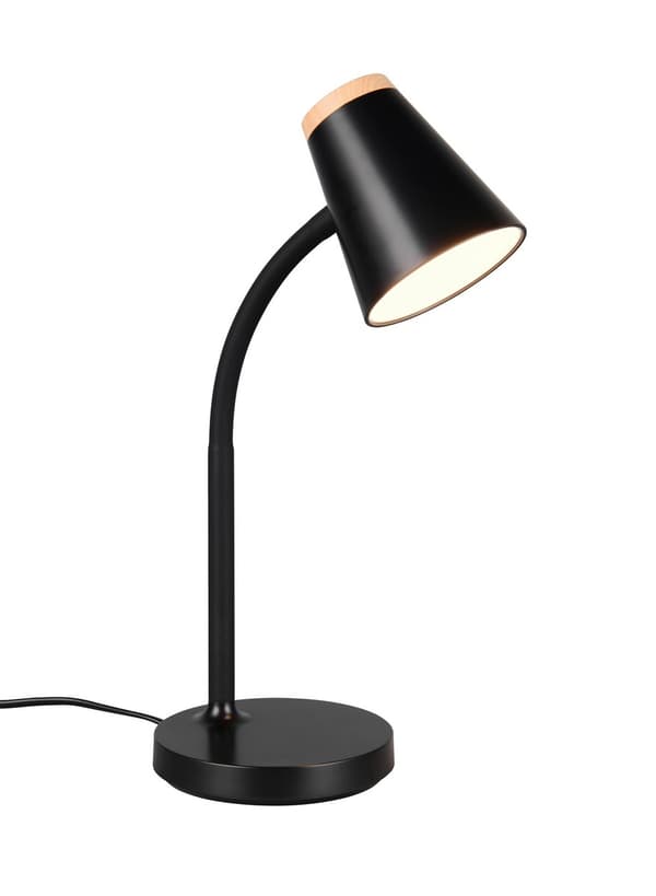 Moderne sort bordlampe fleksibel arm LED-kontakt 4.5W PONGO RL