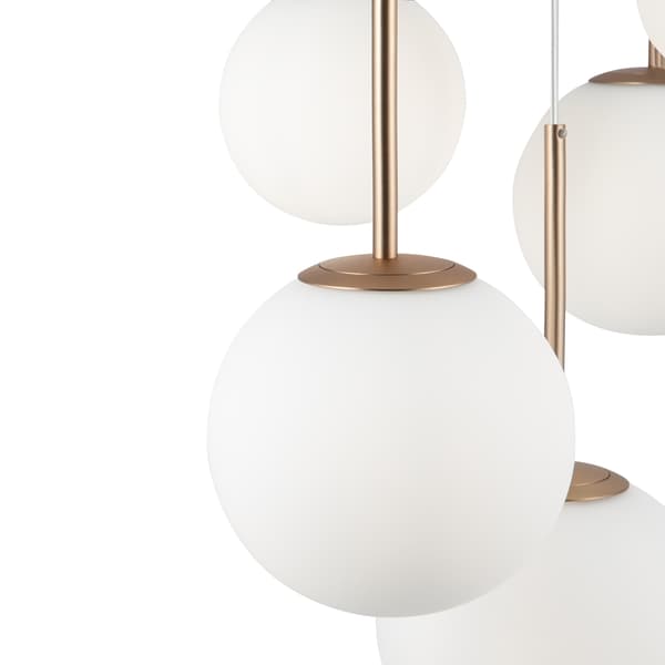 Riippuvalaisin valkoiset pallot Basic form Maytoni MOD321PL-05G