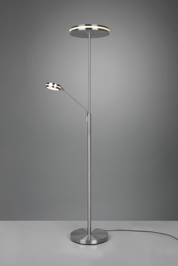 LED gulvlampe FRANKLIN sølv Trio 426510207