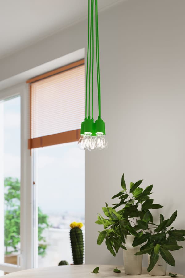 Lysekrone DIEGO 3 grøn Sollux Lighting SL.0582