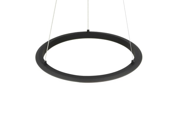 Moderne sort ring pendel ø45cm variabel farve LED 34W AMADOR Trio