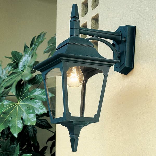 Utomhusvägglampa svart klassisk E27 60W Chapel Elstead