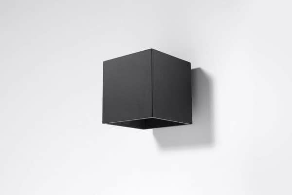Væglampe QUAD 1 Sort Sollux Lighting SL.0057