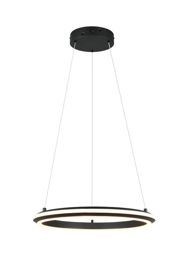 Moderne sort ring pendel ø45cm variabel farve LED 34W AMADOR Trio
