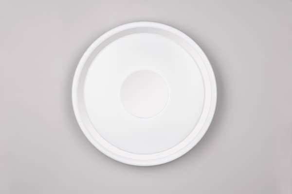 Moderne loftslampe 33 cm LED 16W sølv rund BUNDA RL