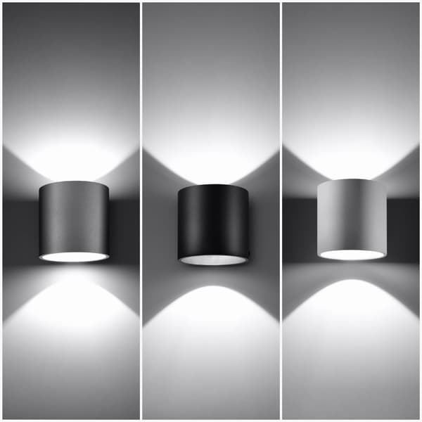 Seinävalaisin ORBIS 1 Musta Sollux Lighting SL.0048