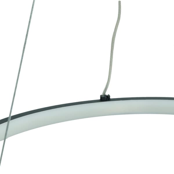 Sort LED-ring pendellampe 36W Peoria IdeaLed