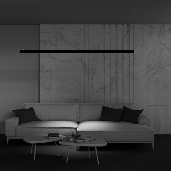 Sort lineær LED-skinnespot 12W 2700K POINTS Maytoni Technical