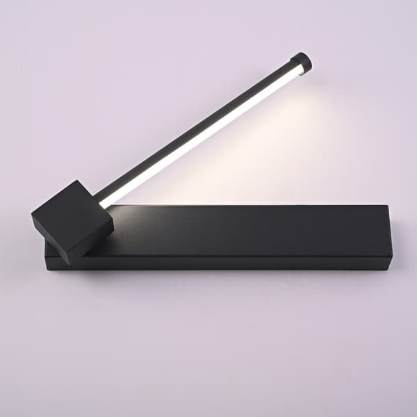 Justerbar væglampe sort 30 cm MOON P CCT LED 6W IdeaLed