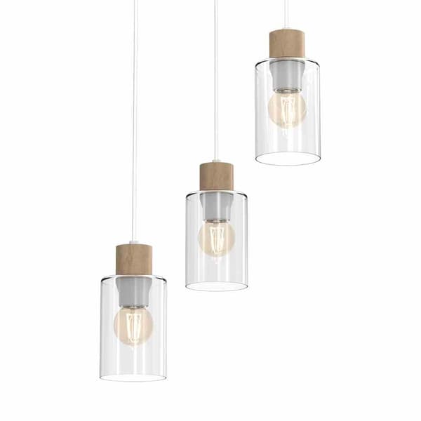 Milagro MADERA MLP8556 hvid pendel lysekrone