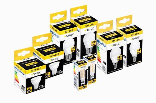 LED-lamppu E27 7,5W lämmin Sollux Lighting SL.0968