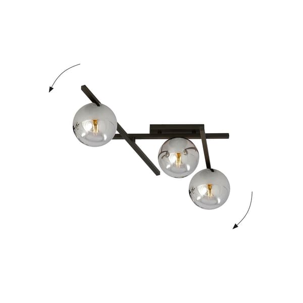 Emibig loftlampe 3xE14 40W SMART 3 SORT/GRAFIT 1104/3