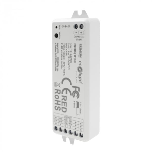 Controller til LED-strips VP RF RGBW 16A 12-24V Premium Ecolight
