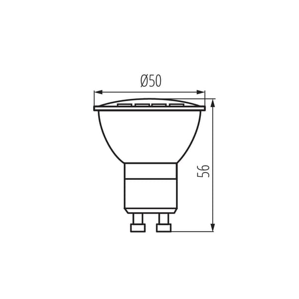 GU10 6W-CW LED Pære Miledo 31235