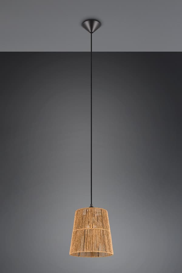 Boho brun pendellampe HOLM 1xE27 10W RL