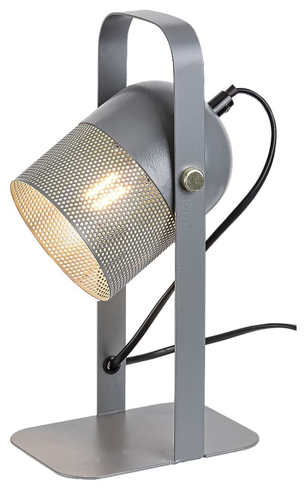 Industriel bordlampe askegrå E14 Ronnie 5254 Rabalux