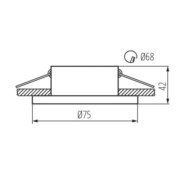 Kanlux 29139 SIMEN DSO W/B loftarmatur