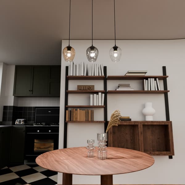 Emibig ljuskrona 3xE27 40W ISTAR 3 BL/MIX 678/3