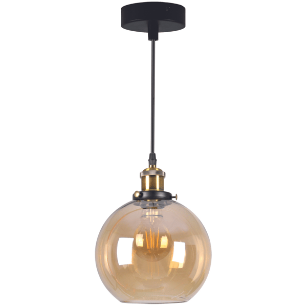 IRWIN 316202 Polux ravfarvet E27 pendellampe