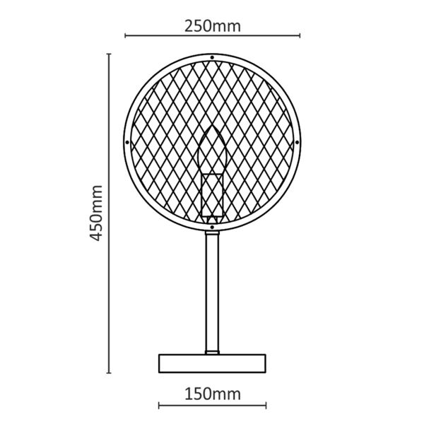 Pöytävalaisin E14 ARETE 312914 Polux