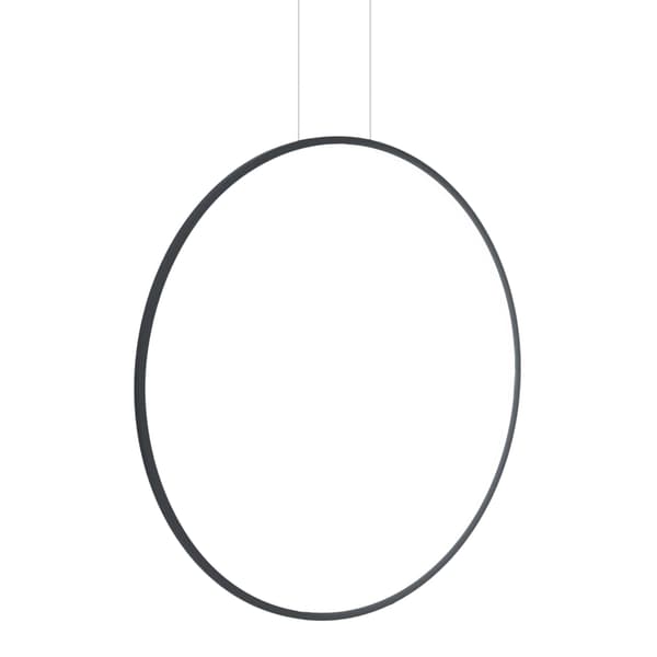 Badeværelse pendellampe sort ring Saturno LED 46W Milagro