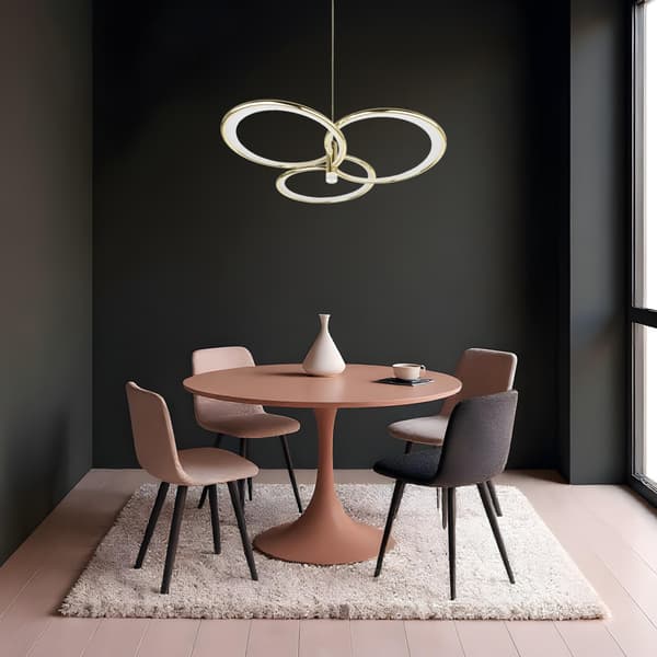 Moderne guld pendel med tre LED-ringe 30W AZINA Light Prestige