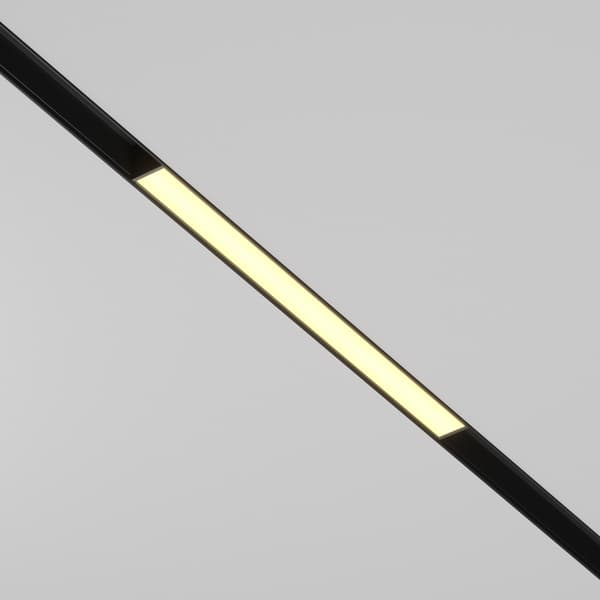 Sort lineær LED-skinnespot 12W 2700K BASIS Maytoni Technical