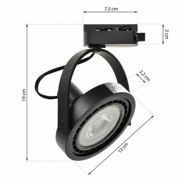 Milagro TRACK LIGHT LED skinnesystemspot ML5702 sort