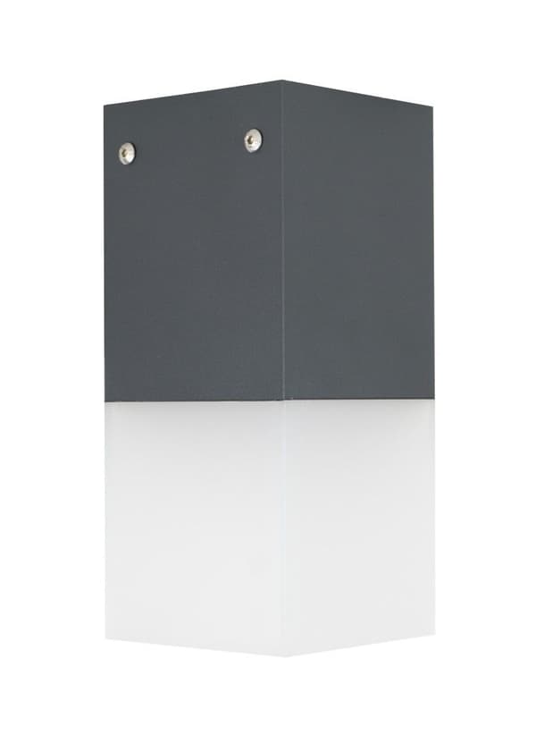 Utomhus takspotlight 22x10 cm 1xE27 mörkgrå IP44 SU-MA Cube CB-MAX S DG