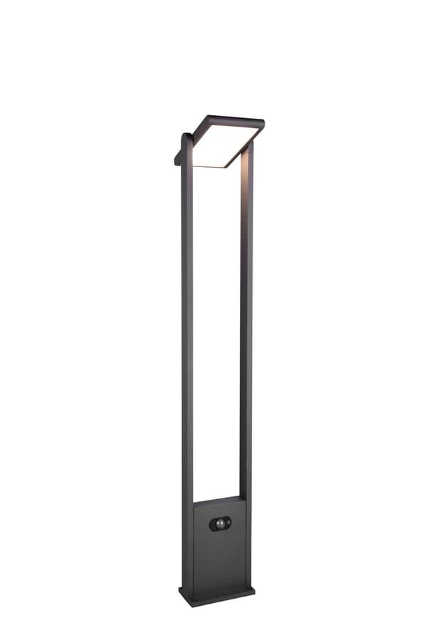 Moderne antracit solcelle havelampe 101 cm justerbart panel sensorer LED 5W MALAWI Trio