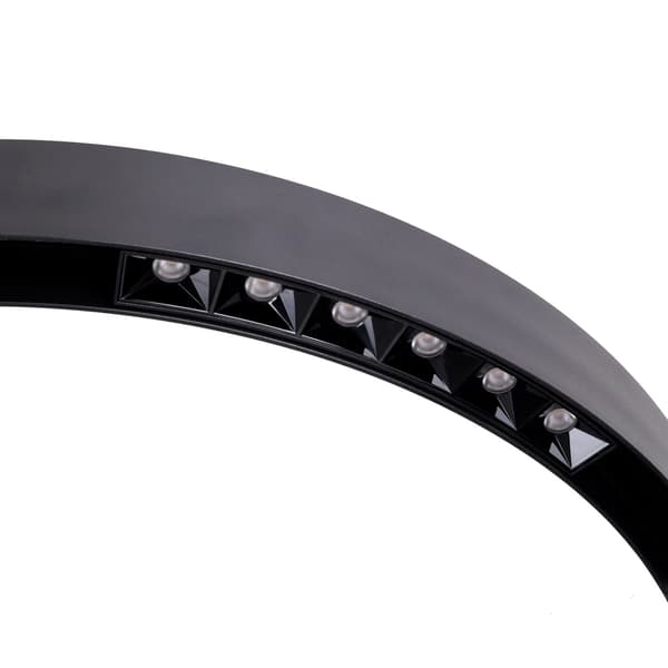 Magnetisk lineær lampe sort bue ON/OFF system 7.2W 535lm 3000K Maxlight