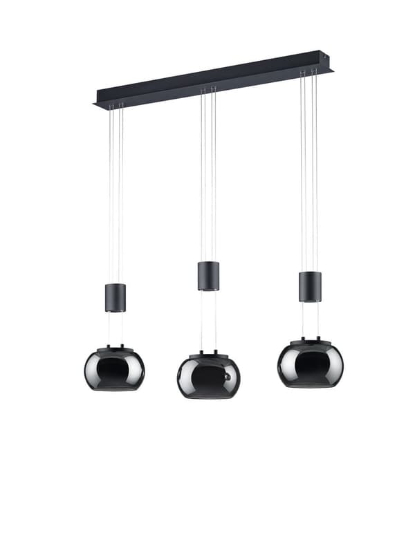 LED lysekrone MADISON sort Trio 342010332
