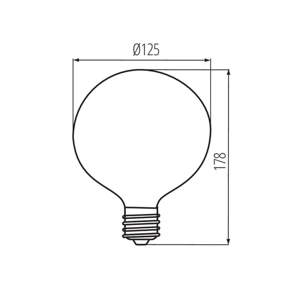 XLED G125 LED E27 11W neutral pære Kanlux 33512