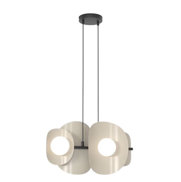 Loft pendellampe beige asymmetrisk 4xG9 8W ELEMENTI Emibig