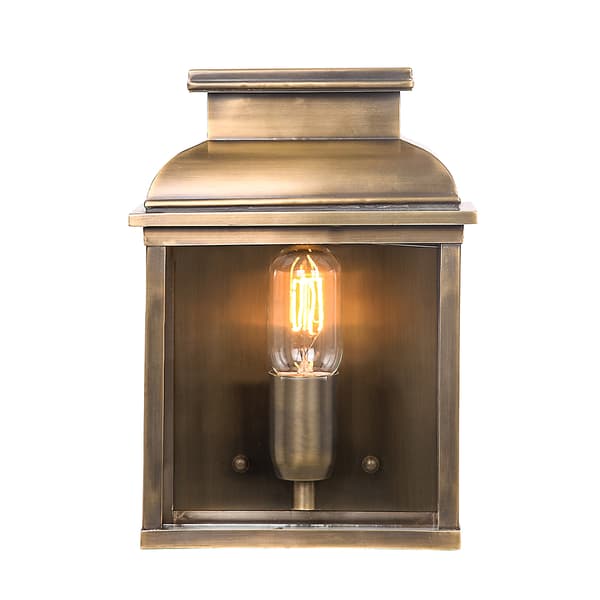 Utomhusvägglampa Antik mässing E27 60W Old Bailey Elstead