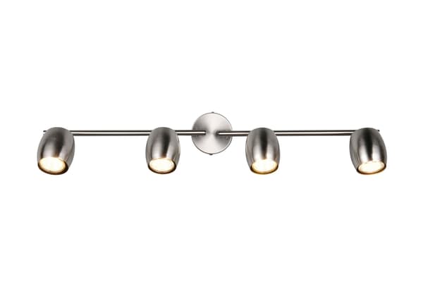 Modern silver ceiling spotlight bar movable spotlights 4xGU10 35W NANCY RL