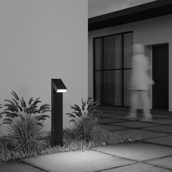 Grafit havepullert indbygget LED 15W Guss Maytoni