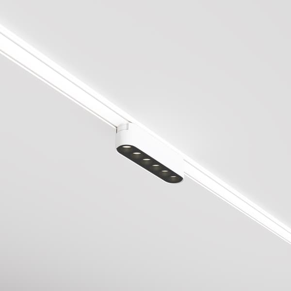 1-fas skenspotlight vit linjär LED 6W 3000K POINTS Maytoni Technical