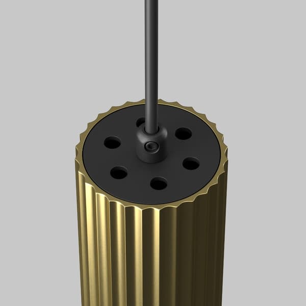 Moderne messing riflet rør pendel 1xGU10 10W CALIPSO Maytoni Technical