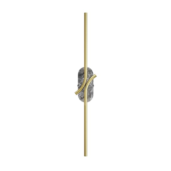 Væglampe guld aflang forbindelse af grå marmor Renaissance LED 6W Maytoni