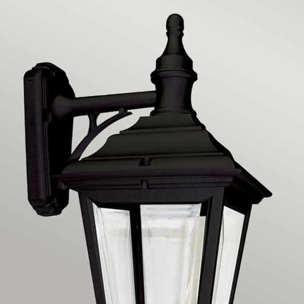 Sort udendørs væglampe E27 60W Kerry Elstead