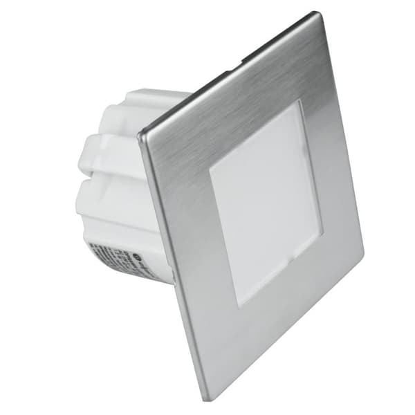 LED-trappbelysning 1.2W fyrkantig silver DPM