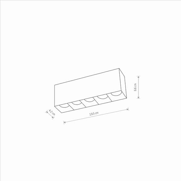 Lineær spotlight 20W MIDI LED Nowodvorski 10055