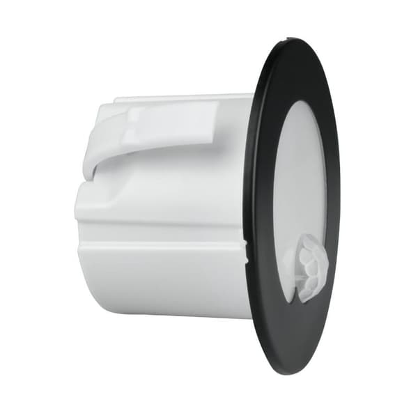 LED-trappbelysning 1.2W med rörelsesensor rund matt svart DPM