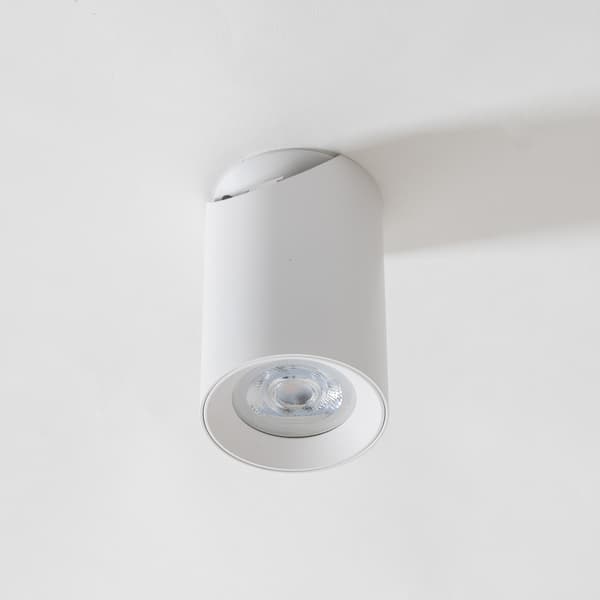 Takspotlight modern vit rund Ø7cm rörlig 1xGU10 35W TORE Zuma Line