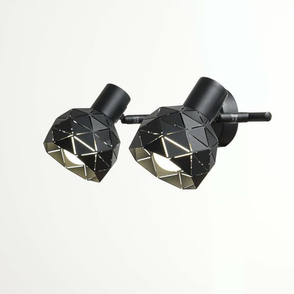 Spot Reus 2xE14 sort LP-8069/2WS BK Light Prestige