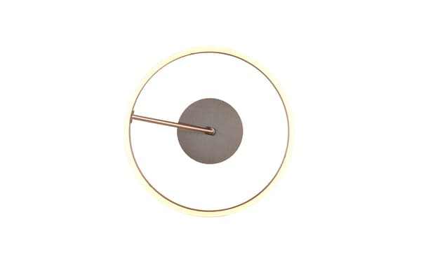 Taklampa modern silverring med LED-ring 21W DIOS Trio