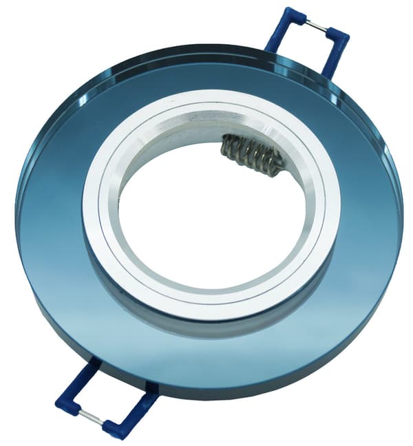 Loftlampe glas sort spejl GU10 rund ID-1035 Idealed